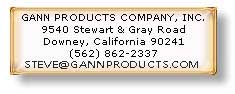goldbox with steve@gannproducts.com
